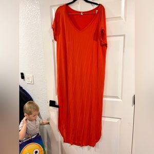 Pink Blush Medium Jersey Cotton Shift Dress